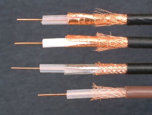 Типы имеющихся коаксиальных кабелей